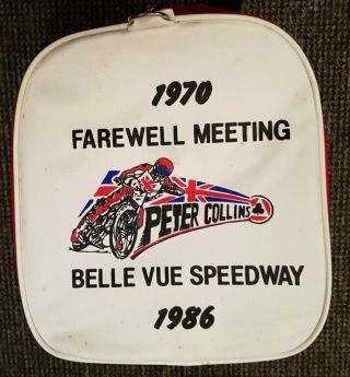 Peter Collins Vintage Speedway Bag Belle Vue 1970 - 1986 Farewell Meeting 2