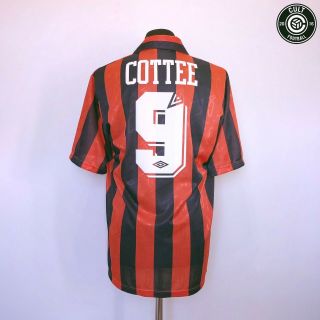 Tony Cottee 9 Everton Umbro Vintage Away Football Shirt 1992/94 (l)