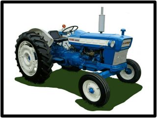 Ford Tractors Metal Sign: Model 4000 Featured