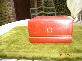 Vintage Omega Watch Box Red Ref.  1501