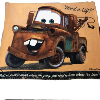 The Northwest Company Cars Tow Mater Disney Pixar Blanket Throw 53 x 62 2