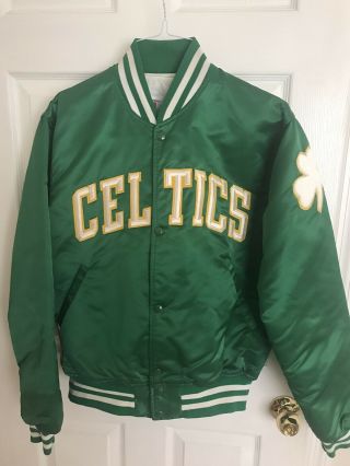 Vintage Boston Celtics Starter Satin Jacket Made In Usa Medium