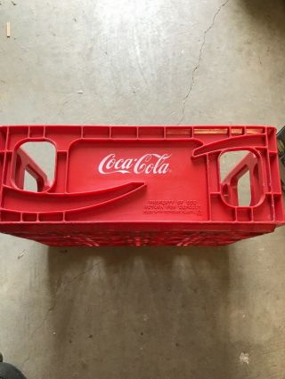 Coca - Cola Coke Husky Red Plastic Carrier Crate 11 " X 15 "
