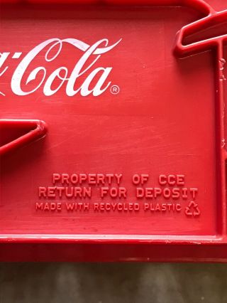 Coca - Cola Coke Husky red plastic carrier crate 11 