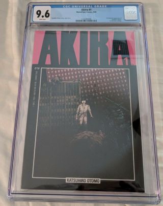 Akira 1 Cgc 9.  6 White Pages 1st American App Of Kaneda & Tetsuo 1st Full Print