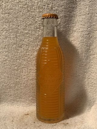 Full 6oz Orange Crush Ribbed Embossed Soda Bottle South Boston,  Va