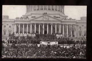 1909 President William Taft Inaugural Address Washington D.  C.  Postcard