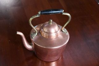 Vintage Copper Tea Kettle Coffee Pot Made In Portugal Duoro Made