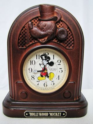 Seiko Walt Disney Hollywood Mickey Mouse Alarm Clock. 2