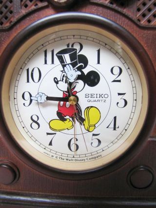 Seiko Walt Disney Hollywood Mickey Mouse Alarm Clock. 3