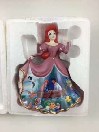 Bradford Exchange Disney Dresses And Dreams " Forever Ariel " Porcelain Bell