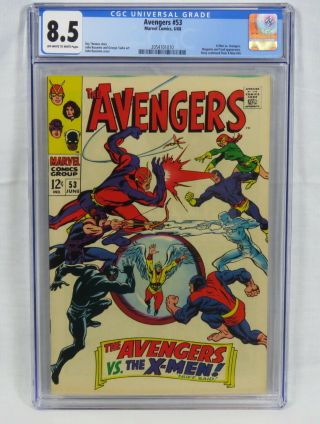 Marvel Comics Avengers 53 Cgc 8.  5 X - Men Magneto Toad Appearances Buscema 6/1968
