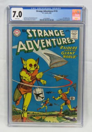 Dc Comics Strange Adventures 119 Cgc 7.  0 W/pages 1st Appearance Arlorans 1960