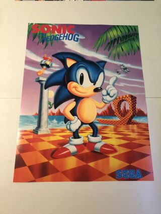 Sonic The Hedgehog Poster 18x24 Genesis Sega Megadrive Artwork