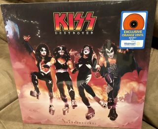 Kiss Destroyer Resurrected Orange Vinyl Plus Kiss Guitar Pick - Eric Singer