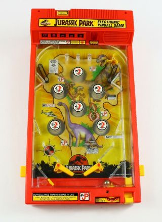 1993 Kid Dimension Inc Jurassic Park Electronic Tabletop Pinball Machine Game