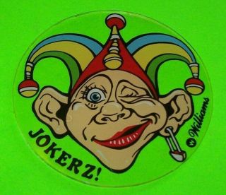 Jokerz Pinball Machine Promo Plastic Jester Clown Gift Drink Coaster 1
