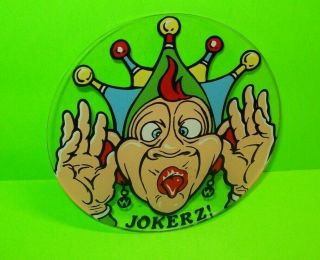 Jokerz Pinball Machine Promo Plastic Jester Clown Gift Drink Coaster 4