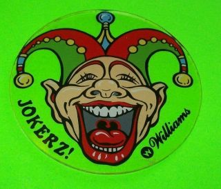 Jokerz Pinball Machine Promo Plastic Jester Clown Drink Coaster Gift 3