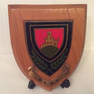 Vintage Hand Painted Doncaster Rugby Football Club Wall Plaque Shield