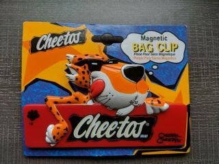 Chester Cheetah Cheetos Brand Red 6 " Magnetized Chip Bag Clip A.  Aronson 2000