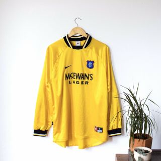 Vintage Glasgow Rangers 1997/1998 Goalkeeper Football Shirt Large