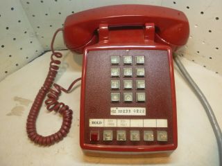 Western Electric - Bell System 2565 Touchtone 5 Line Telephone Red