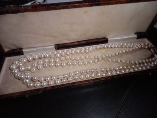 Ciro Vintage Cultured Pearls 3 Rows Stylish Gold Clasp