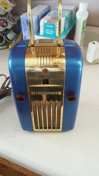 1946 Westinghouse H - 126 Fridge Tube Radio Little Jewel Restored Striking