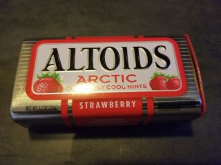 15 Empty Altoids Metal Tins Red Strawberry Arctic Cool Mints - U.  S 2