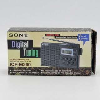 Sony Icf - M260 Am/fm Synthesized Clock Radio With Digital Tuning & Alarm