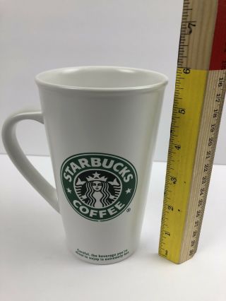 2006 Starbucks Coffee Cup Grande Mug Green Mermaid Logo 16oz 6 " Tall Latte Euc