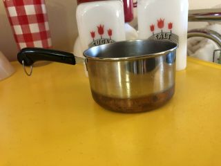 Revere Ware Copper Bottom 1 Cup Measuring Sauce Pan Novelty Child Size Usa Made