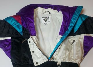 Vintage 80s Tyrolia by Head Womens Ski Snow Suit 1pc Snowboard retro Size 10P 3