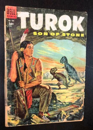 Four Color 596 - - 1954 Dell - - 1st Appearance Turok Son Of Stone / Andar - - G