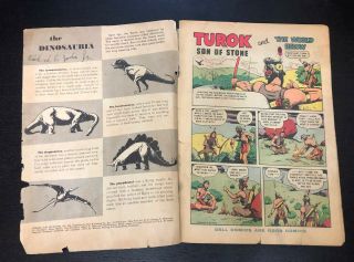 FOUR COLOR 596 - - 1954 Dell - - 1st Appearance TUROK Son of Stone / ANDAR - - G 3