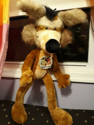 The 24k Co.  Wile E.  Coyote 1993 Warner Bros.  Item 1635 Plush Over 29 " Tall