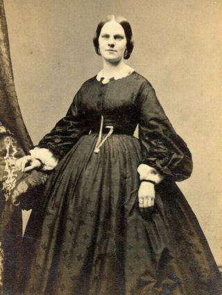 Civil War Cdv Fine Lady By Anson Of York City