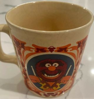 The Muppet Show Vintage Animal Mug 3 1/2 " Cup Kiln Craft Made In England Drummer