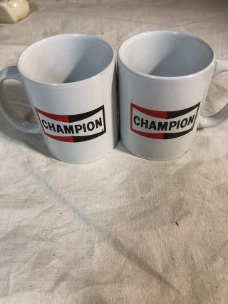 Champion Spark Plug Coffee Mug Advertising White Coffee Cup