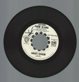 Casey Kasem - " Letter From Elaina " (beatles) - Warner Brothers 5474 Promo
