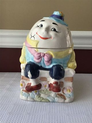 Vintage Bico Co.  Porcelain/ Ceramic Humpty Dumpty Cookie Jar