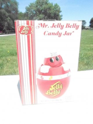 Nrfb Mr Jelly Belly Candy Jar Ceramic 22 Oz Jar (s12)