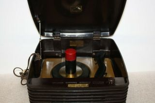 Vintage RCA Victor Bakelite 45 RPM Record Player 45 - EY - 3 2