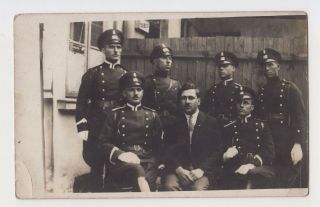 Bulgaria Bulgarian Police Unit & Officers In Uniforms Real Photo 1930s