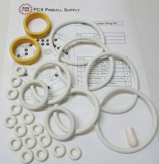 1979 Game Plan Family Fun Pinball Machine Rubber Ring Kit