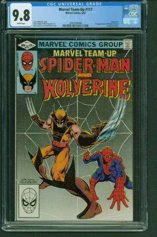 Marvel Team - Up 117 9.  8 Cgc White Pages (spider - Man & Wolverine)