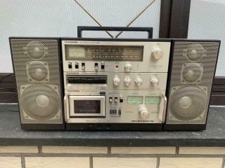 Telefunken Hi - Fi Studio 1m Radio Tape Fm Receiver 110 And 220 Volt,  Batt.