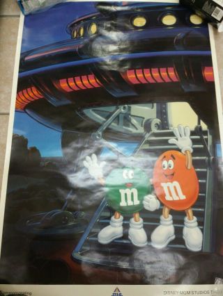 1990 Disney World Mgm Studios Theme Park Star Tours M&m Grand Opening Poster Exc