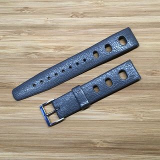 Vintage Tropic Style Rubber Watch Strap.  18mm Strap Ends.